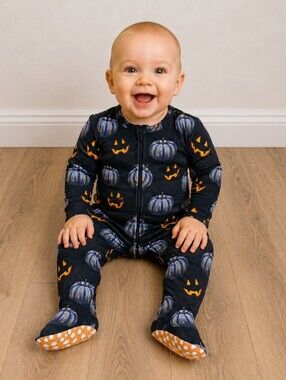 Little Bum Bums Pumpkin Bamboo footies